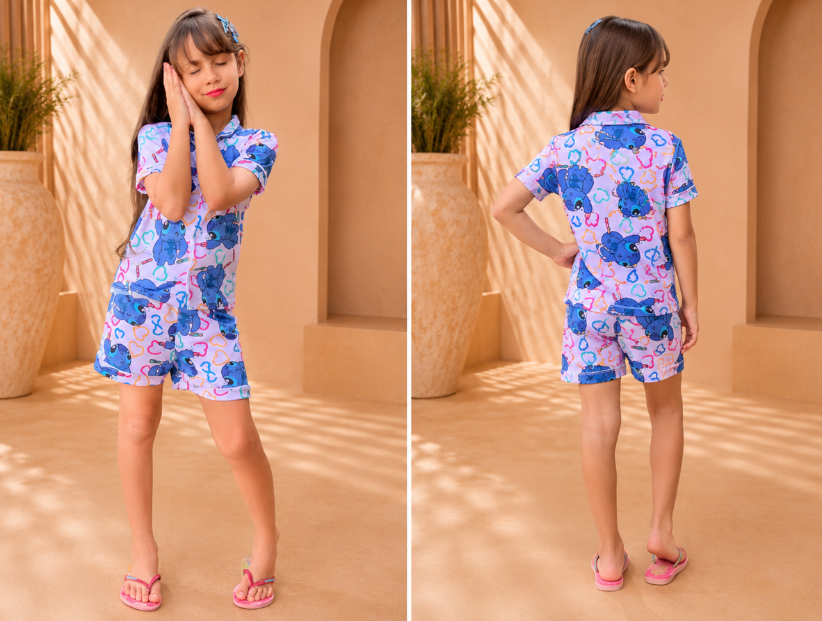 Baby-doll Americano Infantil Sublimado Helena