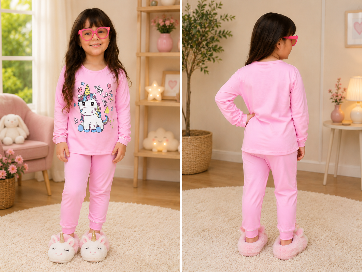 Pijama Infantil Longo Feminine Samila