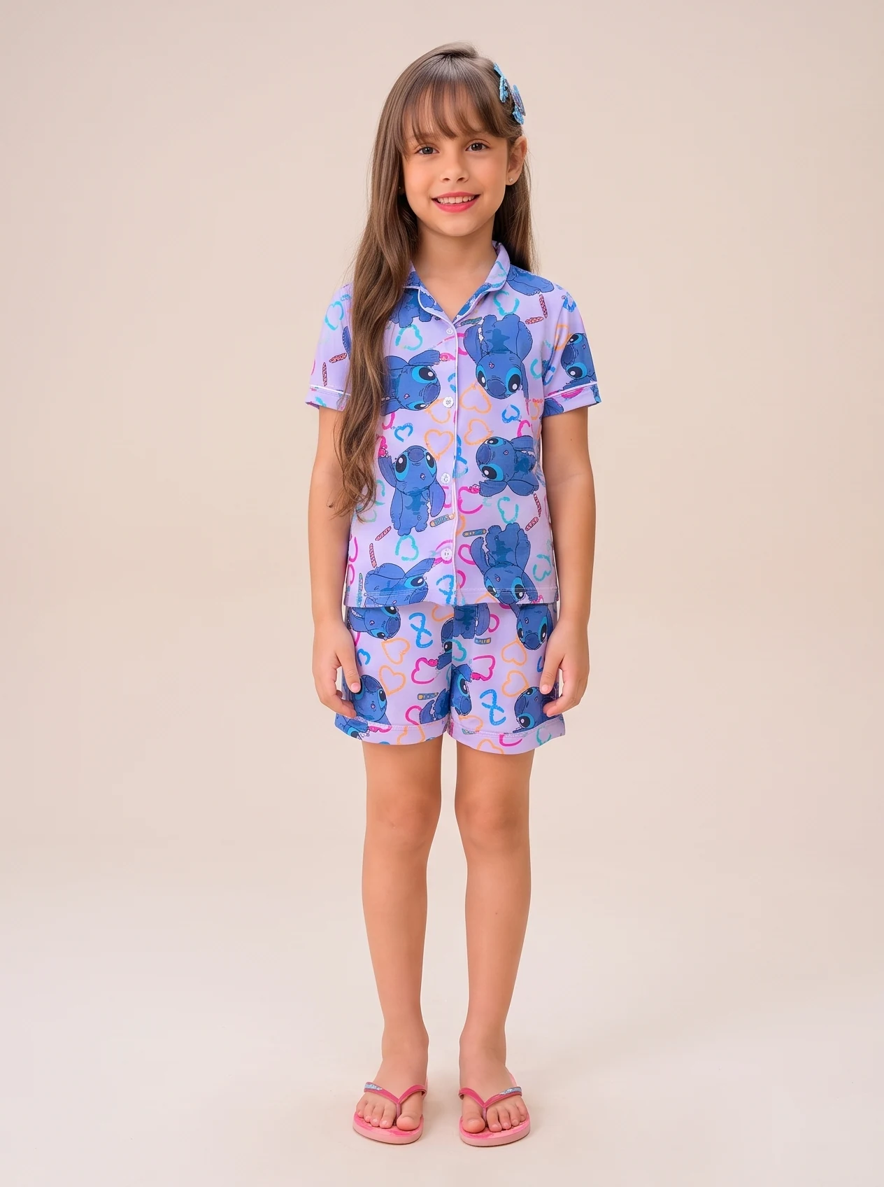 Baby-doll Americano Infantil Sublimado Helena