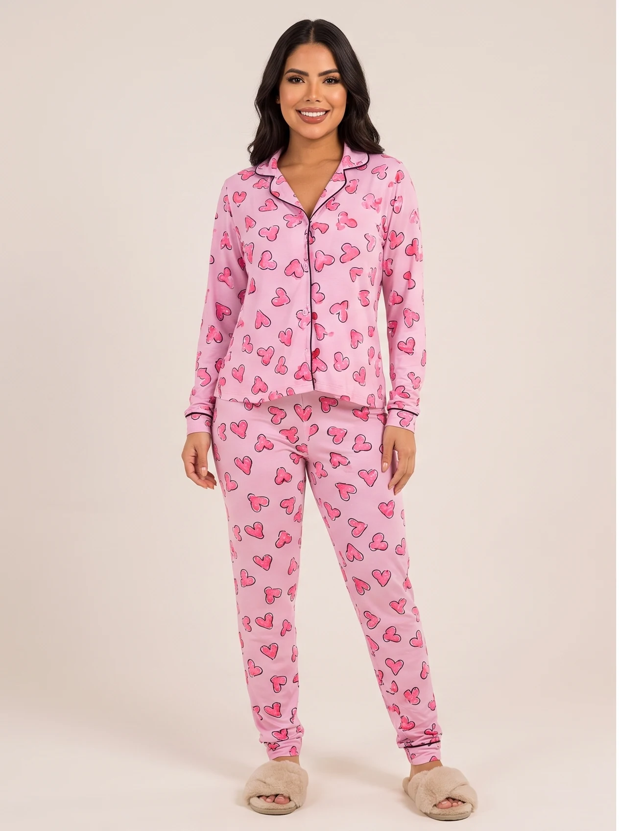 Baby-doll Americano Longo Estampado Eline